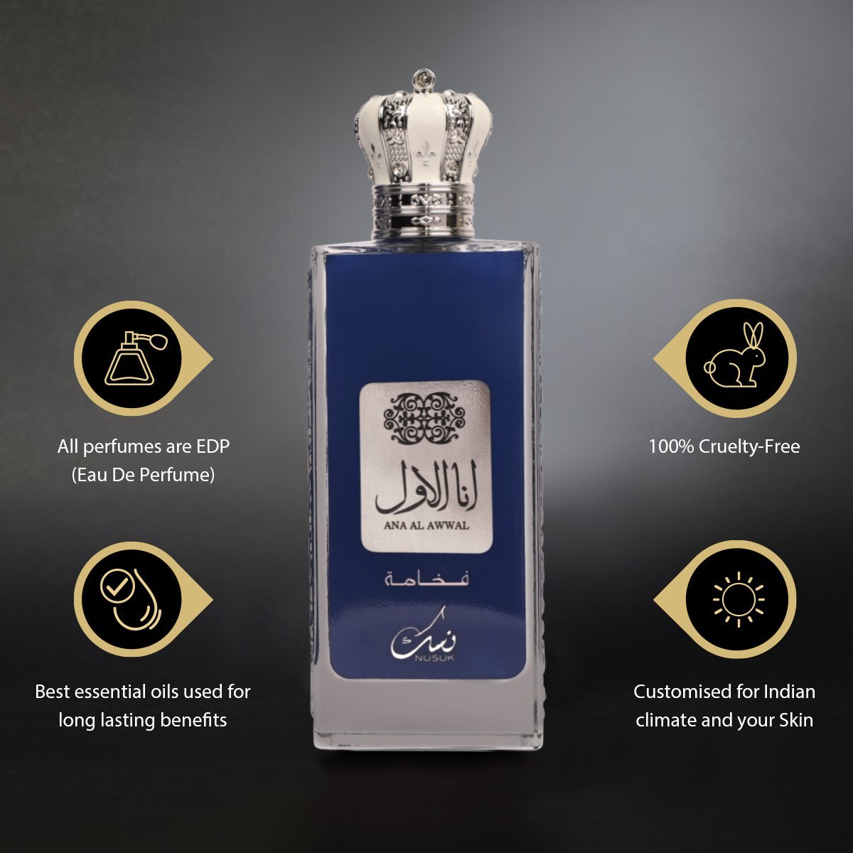Nusuk Ana Al Awwal Fakhama Eau De Parfum For Men & Women 100ml