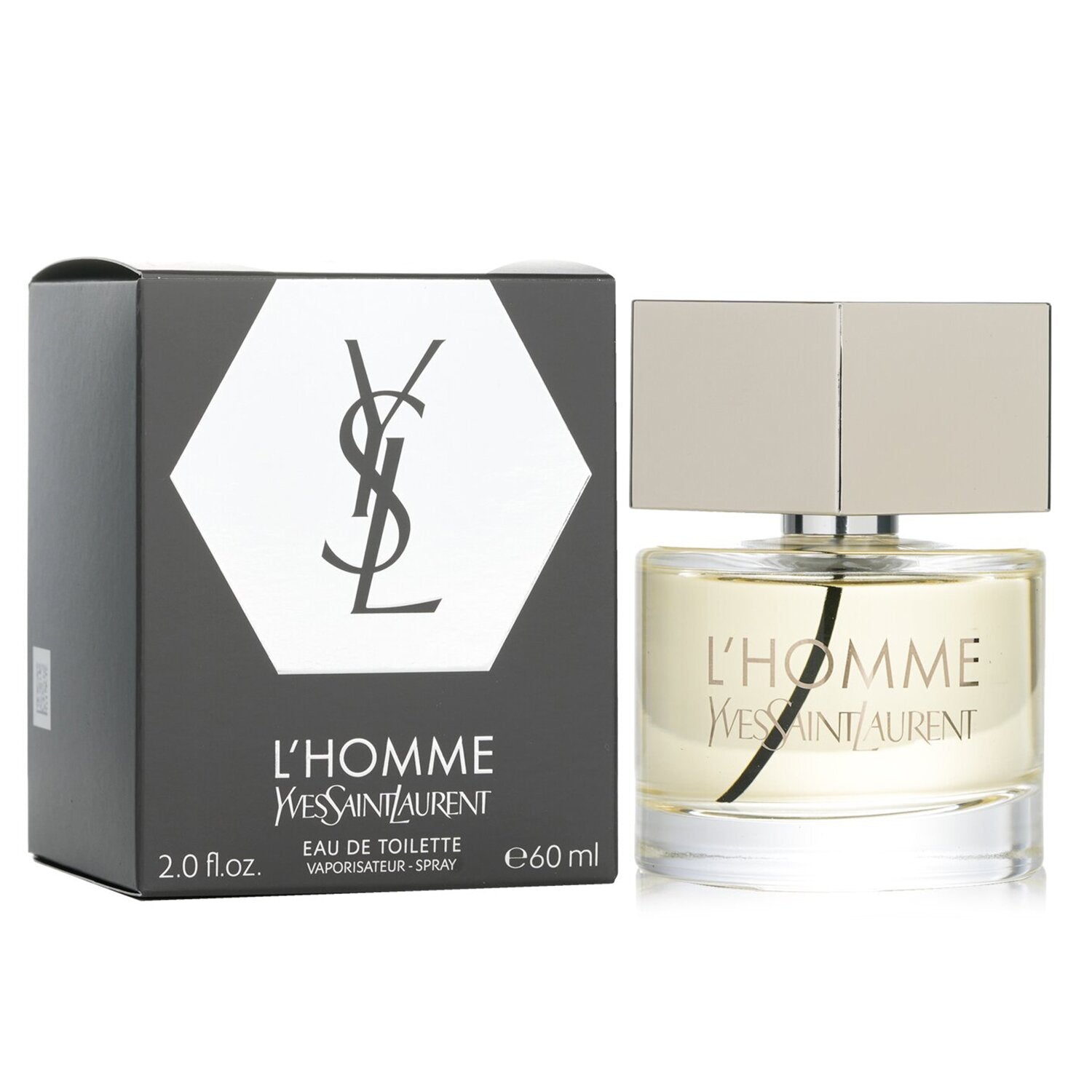 Yves Saint Laurent L’Homme Eau De Toilette for Men 60ml bottle with sleek design and minimalist label.
