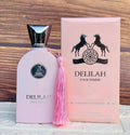 Maison Alhambra Delilah Pour Femme Eau De Parfum 100ML for women, elegant glass bottle with floral and fruity fragrance notes