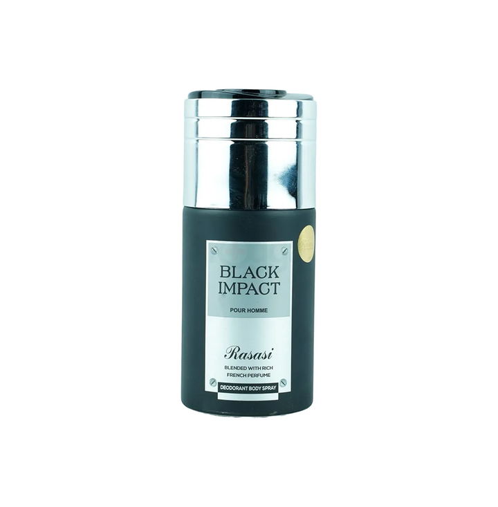Rasasi Black Impact Deodorant Spray 250ml For Men