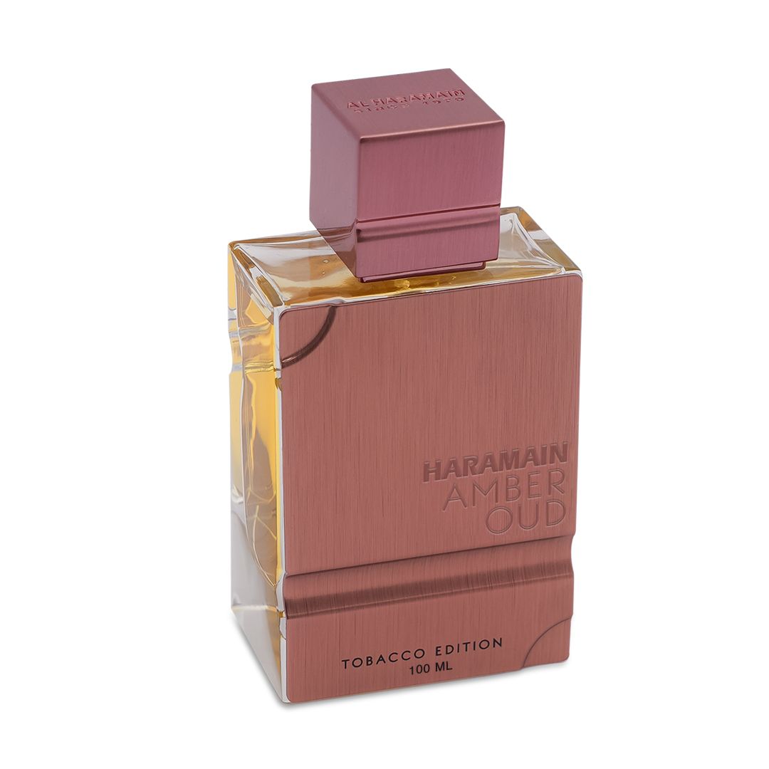 Al Haramain Amber Oud Tobacco Edition 100ml men's Eau de Parfum bottle with amber and tobacco scent notes.