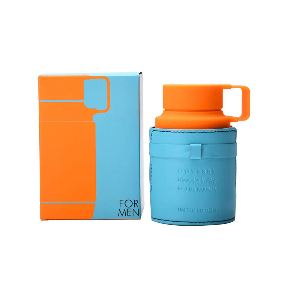 Armaf Odyssey Mandarin Sky Limited Edition men's Eau De Parfum bottle, 100ml, with sleek design and citrus-inspired scent.