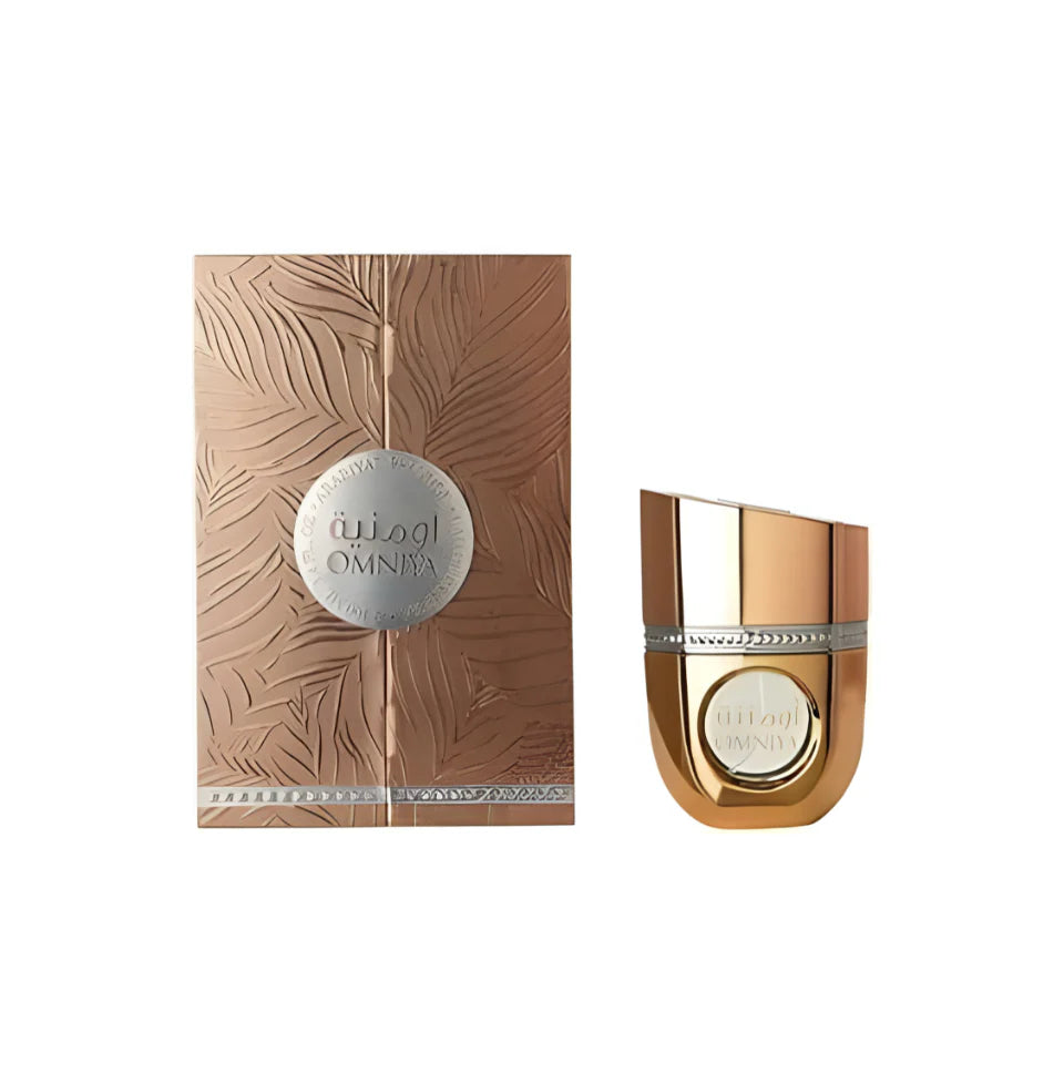 Arabiyat Prestige Omniya Eau De Parfum for women, 100ml bottle with elegant floral and oriental fragrance details.