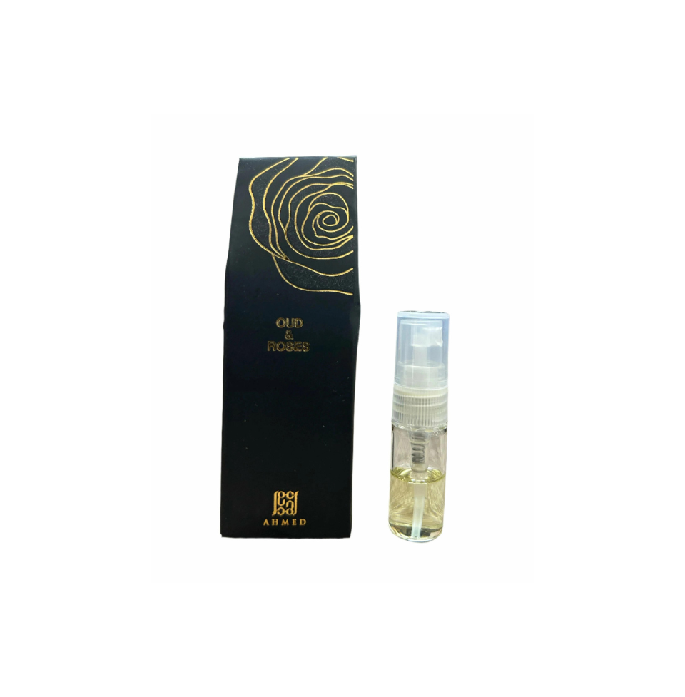 OUD & ROSES BY AHMED AL MAGHRIBI EAU DE PARFUM FOR WOMEN VIAL 2ML