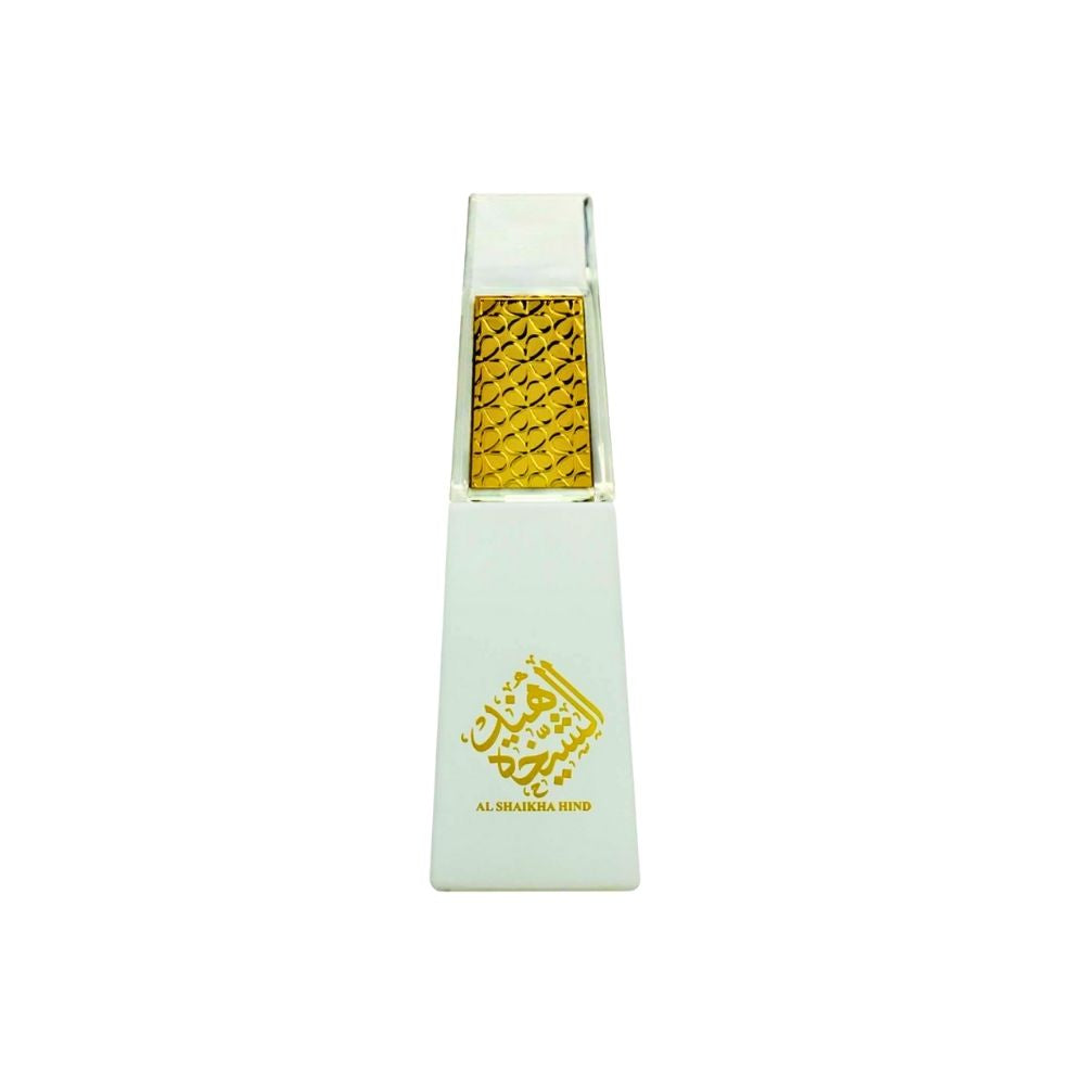 Ahmed Al Maghribi Al Shaikha Hind Eau de Parfum 50ml for men and women, elegant bottle with floral and spicy scent details