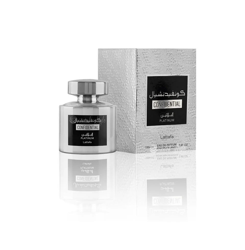 Lattafa Confidential Platinum Eau De Parfum 100ml For Man & Woman