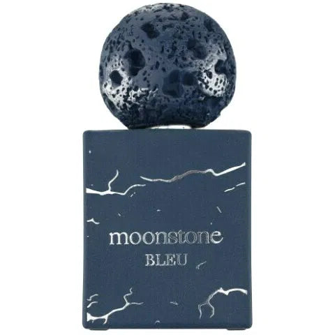 Fragrance World Moonstone Bleu Eau de Parfum 100ml for men and women, featuring a sleek blue bottle and elegant design.