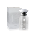 Ajmal Musk Silk Supreme Eau De Parfum bottle with elegant design, suitable for men and women, showcasing the luxurious fragrance.