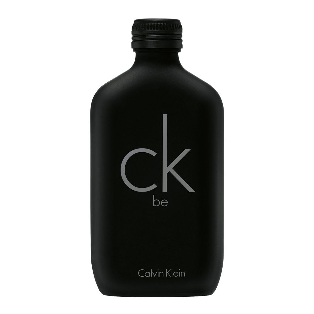 Calvin Klein CK Be EDT for Men bottle with sleek design, showcasing the fragrance's branding and minimalist style.
