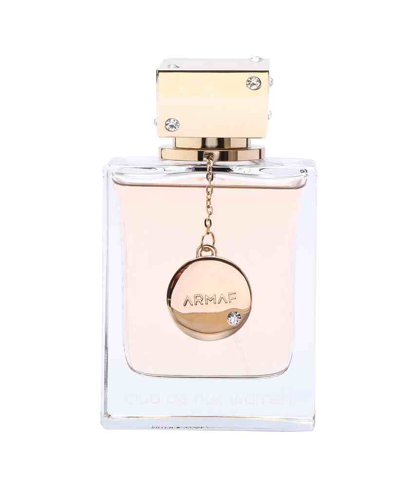 Armaf Club De Nuit Women 105ml perfume bottle with elegant design and clear glass showcasing the fragrance inside.