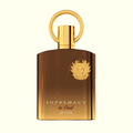 Afnan Supremacy in Oud unisex Eau de Parfum bottle with elegant packaging and fragrance notes visible.