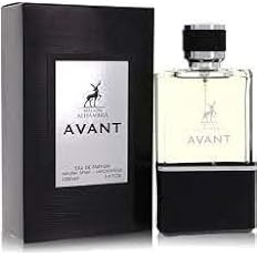 Alhambra Avant 100ml perfume bottle with a sleek design and elegant label, set against a neutral background.
