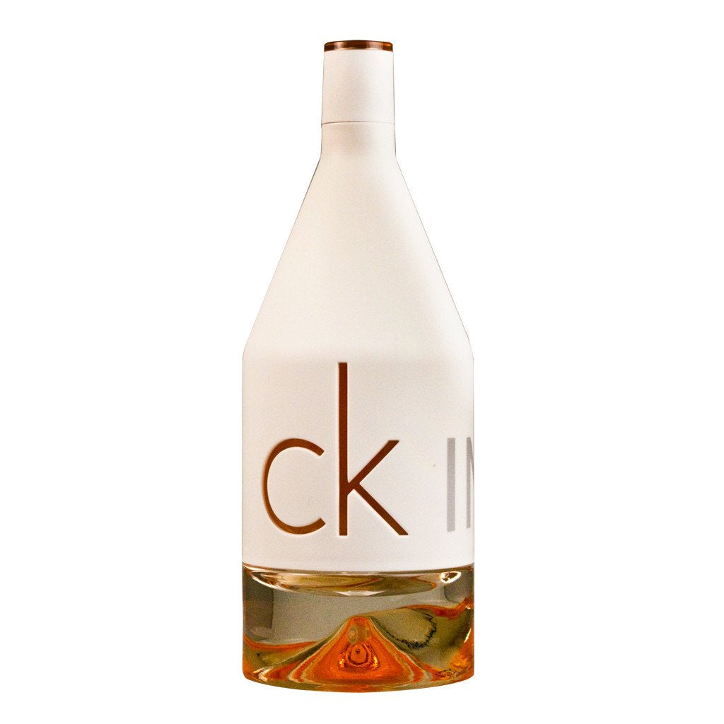 Calvin Klein In2U women's Eau de Toilette bottle with sleek modern design and clear glass showing the fragrance inside