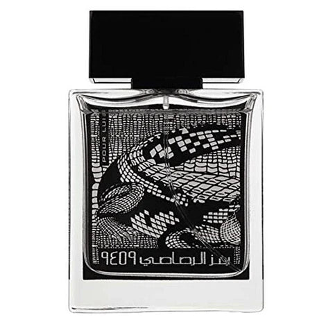 Rasasi Rumz Al Crocodile Pour Lui men's Eau de Parfum bottle, 50ml, with black cap and crocodile logo on the label.