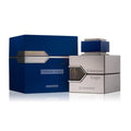 Al Haramain L'Aventure Knight 100ml men's Eau de Parfum bottle with sleek black and gold design.