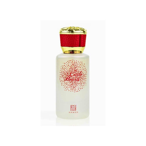 Ahmed Al Maghribi Little Hearts Eau de Parfum 50ml for women, floral fragrance bottle with elegant floral design.