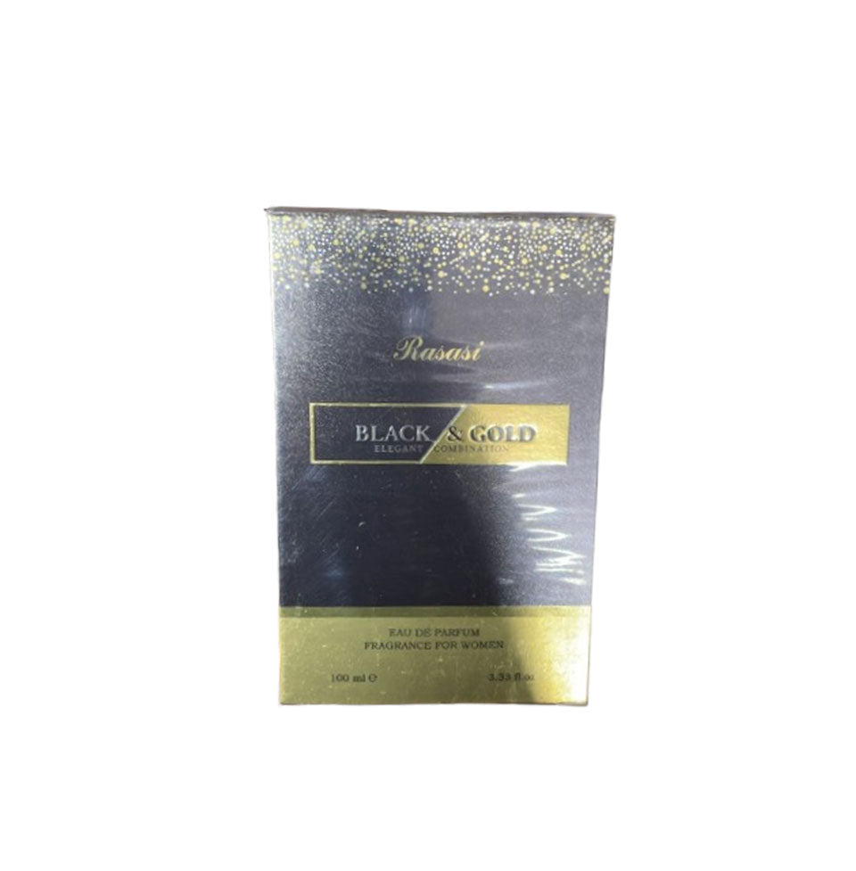 Rasasi Black &amp; Gold Pour Femme Eau De Parfum For Women 100ml