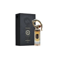 Lattafa Sehr Eau De Parfum 100ml for men and women, featuring sleek perfume bottle and elegant packaging design.