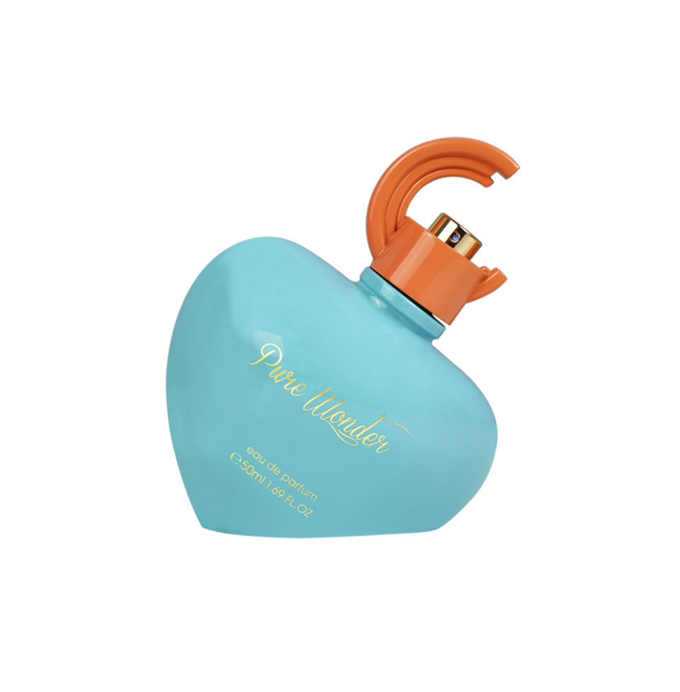 Pure Wonder by Ahmed Al Maghribi Eau de Parfum 50ml for men and women, elegant perfume bottle with a sleek design.