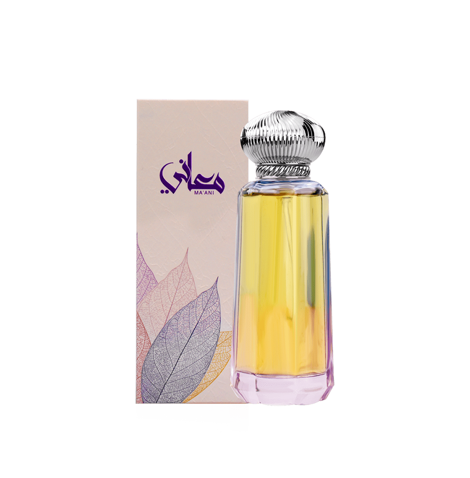 Ahmed Al Maghribi MAANI men's eau de parfum bottle, 100ml, with elegant packaging and sleek design.