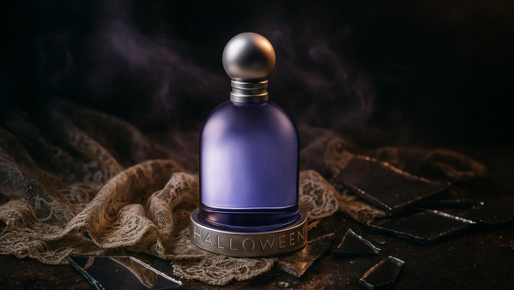 MPF Halloween Eau de Parfum for Women, 100ml, elegant bottle with dark, festive design, ideal for Halloween-themed fragrance.