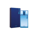 Ajmal Blu Eau De Parfum for Men in 90ML bottle, featuring sleek packaging and a stylish design.
