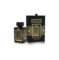 Fragrance World French Avenue Glorious Oud extrait de parfum bottle for men and women, 80ml with elegant design and dark amber liquid
