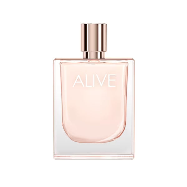 BOSS Alive Eau De Parfum 80ml for women bottle with elegant design and floral accents.