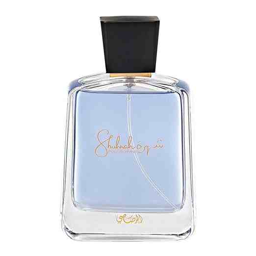 Rasasi Shurahah Men Edp 90ml perfume bottle with sleek design, showcasing the fragrance for men.