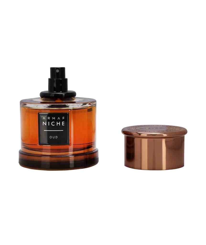 Armaf Niche Oud Edp perfume bottle, 90ml, with elegant packaging and branding, showcasing the luxurious fragrance design.