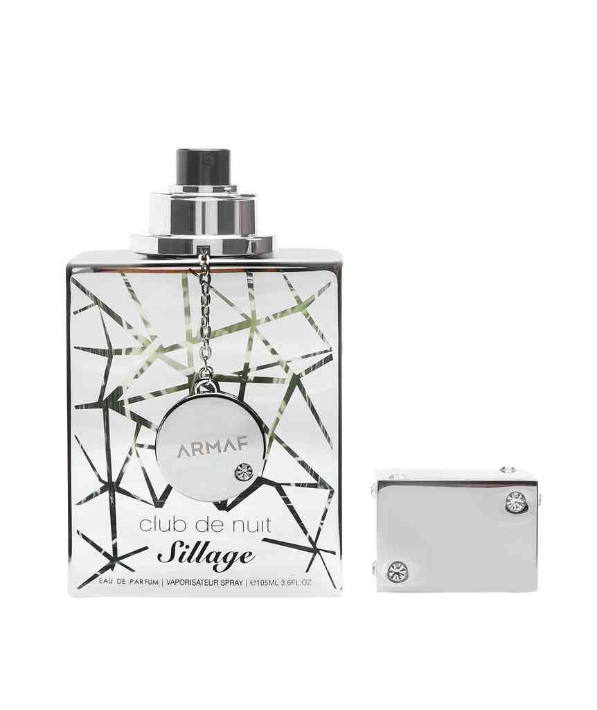 Armaf Club De Nuit Sillage Eau De Parfum bottle, 105ml, with sleek black and gold packaging on a white background.