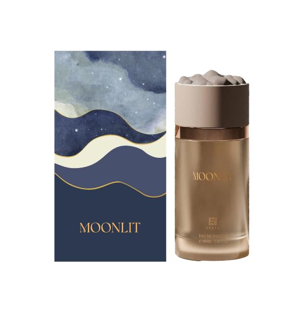 Ahmed Al Maghribi Moonlit Long Lasting Unisex Eau De Parfum 100ml bottle with sleek design and elegant packaging.