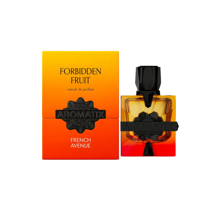 French Avenue Aromatix X Forbidden Fruit extrait de parfum by Fragrance World, 100ml, for men and women, elegant bottle image