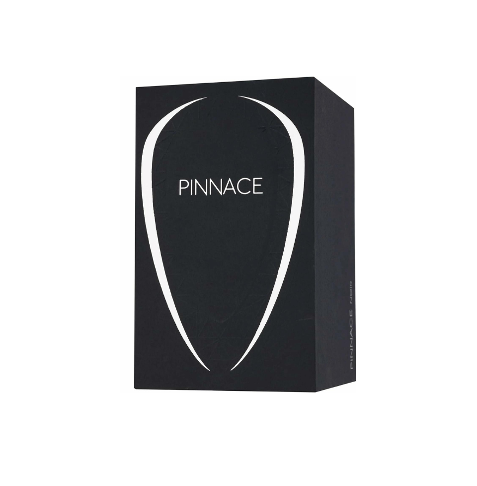 Fragrance World Pinnace Noir men's eau de parfum bottle, 100ml with sleek black design and elegant packaging.