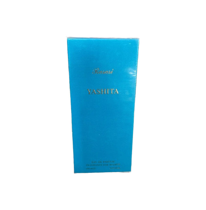 Rasasi Yashita Eau De Parfum for women in 100ml bottle, featuring elegant glass design and floral fragrance elements