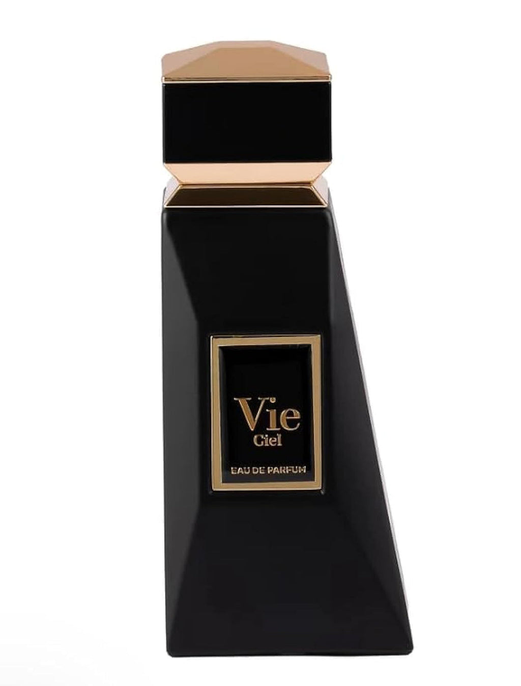 Fragrance World Vie Ciel Eau de Parfum 80ml bottle for men and women, elegant glass container with a sleek design.