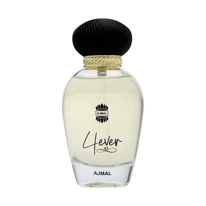 Ajmal 4ever Eau De Parfum for women in a 100ml bottle, featuring elegant perfume packaging and floral scent details.