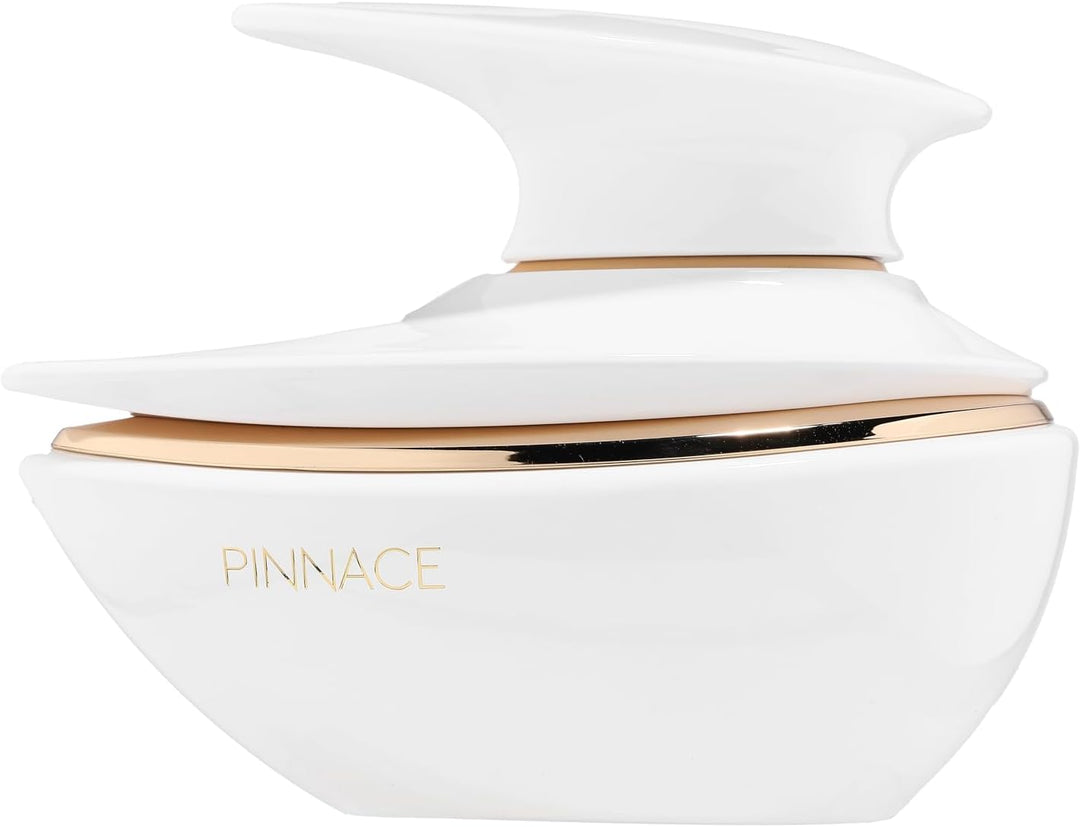 Fragrance World Pinnace Eau de Parfum for men, 100ml bottle with sleek design and black cap, on a plain background.