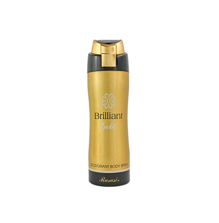 Rasasi Brilliant Gold Deodorant Body Spray 200ml For Man & Women