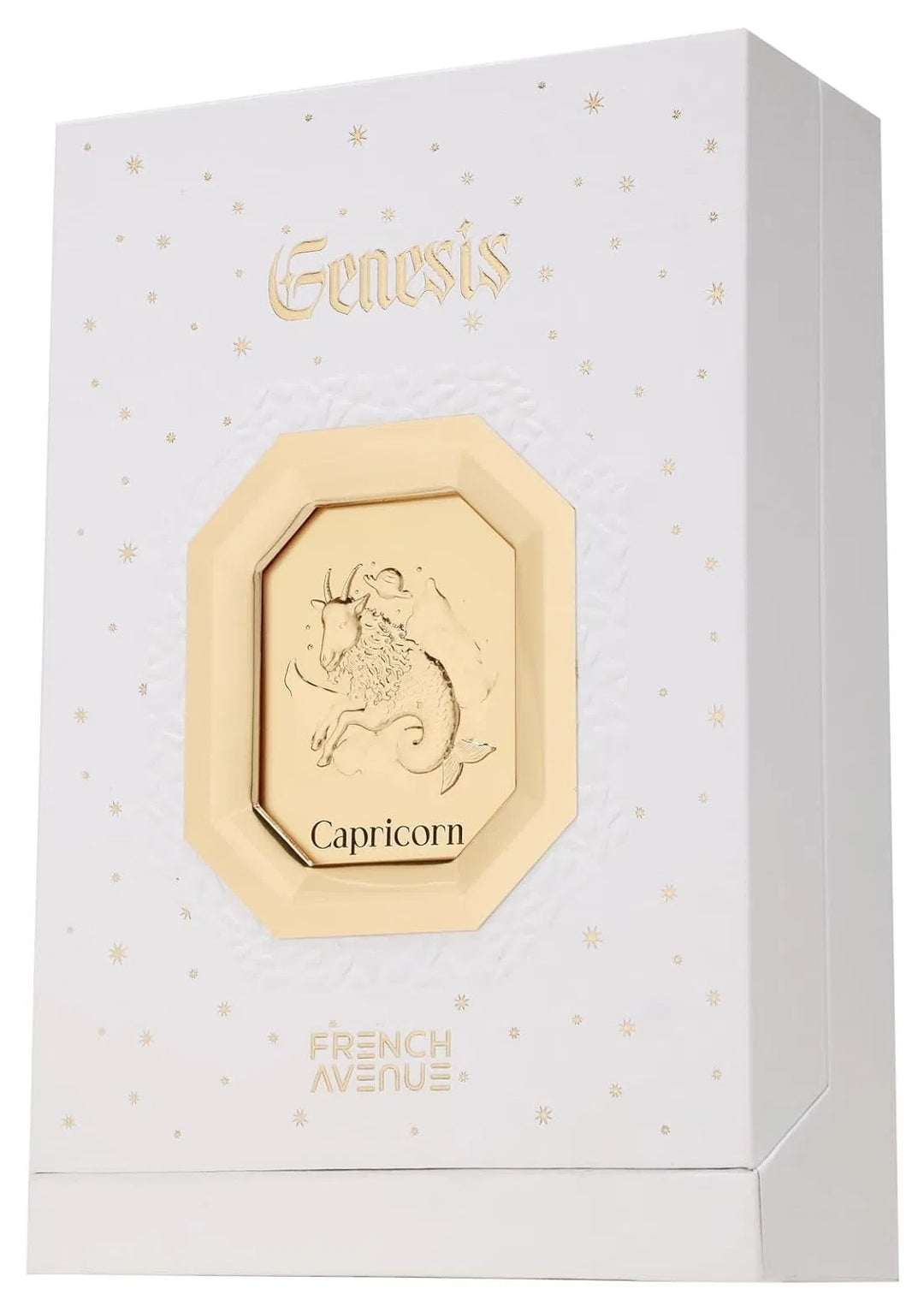 French Avenue Genesis Capricorn Eau de Parfum 100ml for men and women, featuring elegant fragrance design by Fragrance World.
