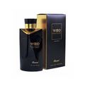 Rasasi Wood Excess Pour Femme Eau De Parfum bottle with elegant floral and woody design, 100ml for women.