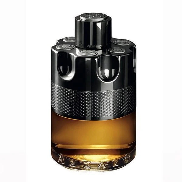 Azzaro Wanted By Night Eau De Parfum 100ml bottle for men with sleek black design and silver accents.