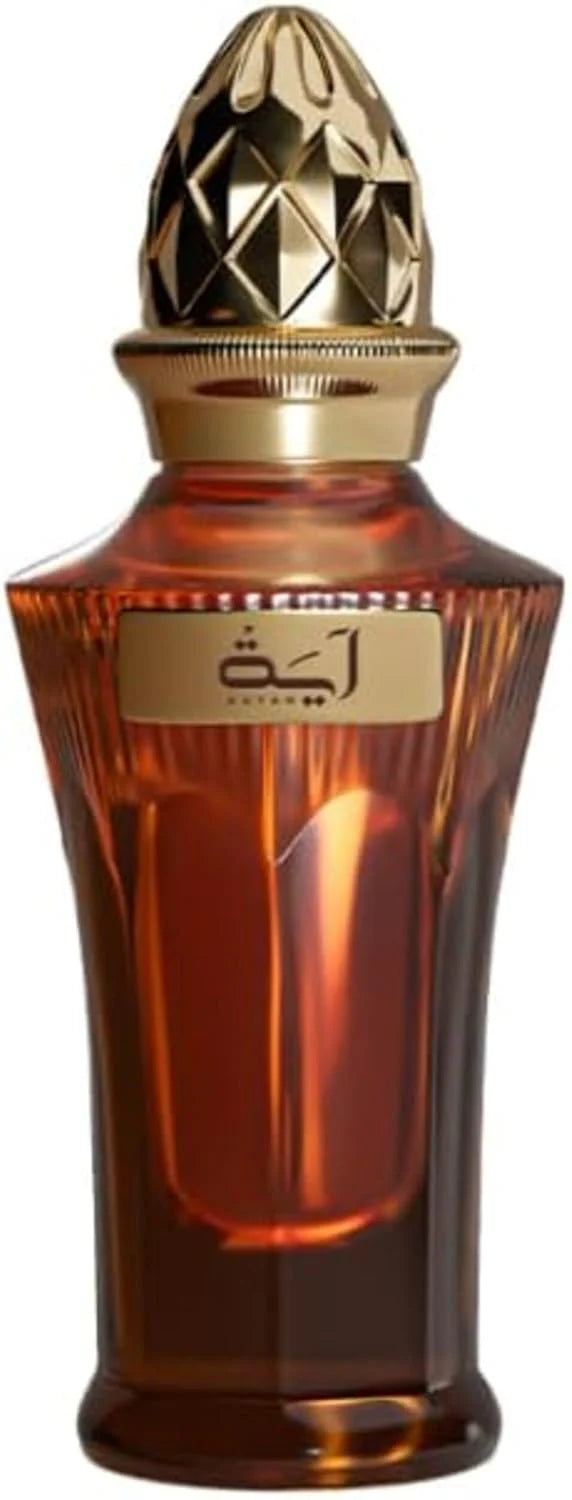 Ahmed Al Maghribi Aayah Eau De Parfum 50ml for men, sleek bottle design with elegant branding and minimalist label.