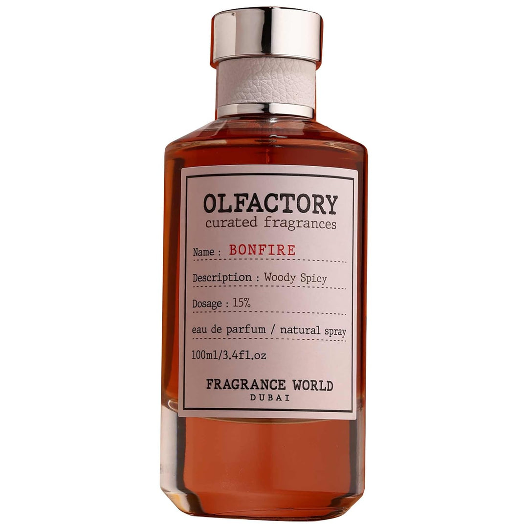 FRAGRANCE WORLD OLFACTORY BONFIRE EAU DE PARFUM 100ML FOR MEN & WOMEN