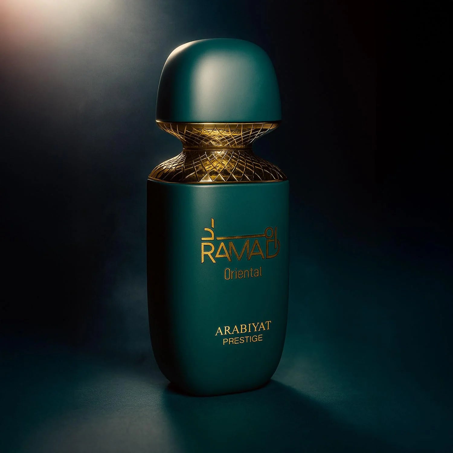 Arabiyat Prestige Ramad Oriental Eau De Parfum 100ml bottle for men and women, elegant fragrance with floral and spicy notes.