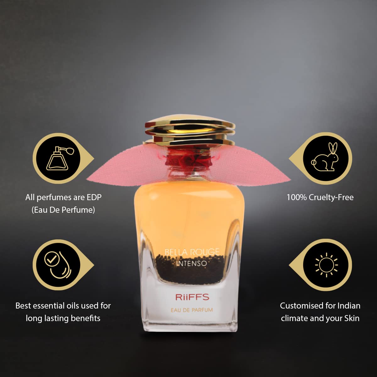 RIIFFS BELLA ROUGE INTENSO EAU DE PARFUM SPRAY 100ML FOR WOMEN
