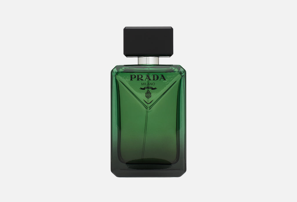 Prada Paradigme Eau De Parfum for men and women in a 100ml bottle, featuring sleek design and elegant fragrance.