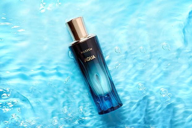 Unisex Naseem Aqua Parfum bottle with sleek design, 80ml size, displayed on a plain background.