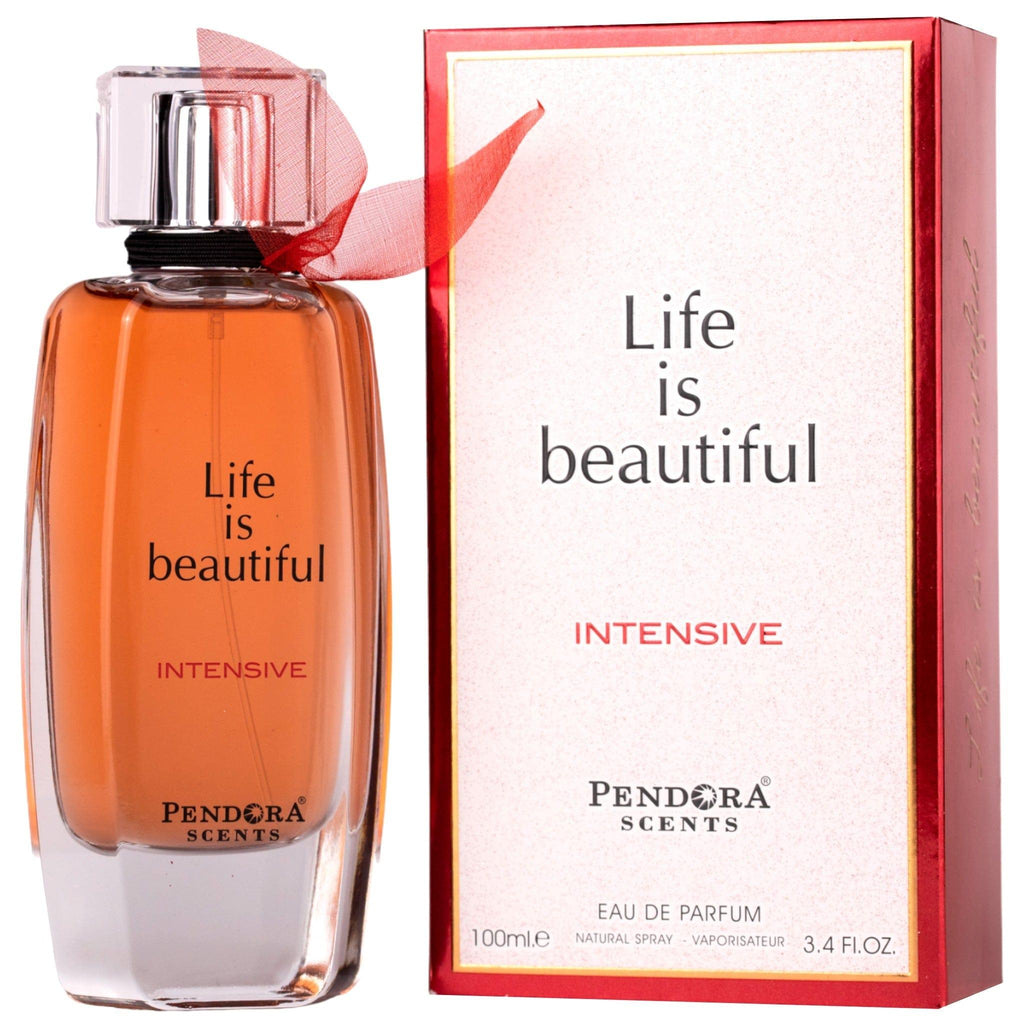 Pendora Cents Life is Beautiful Eau de Parfum for Women, 100ml bottle with elegant pink and gold packaging.