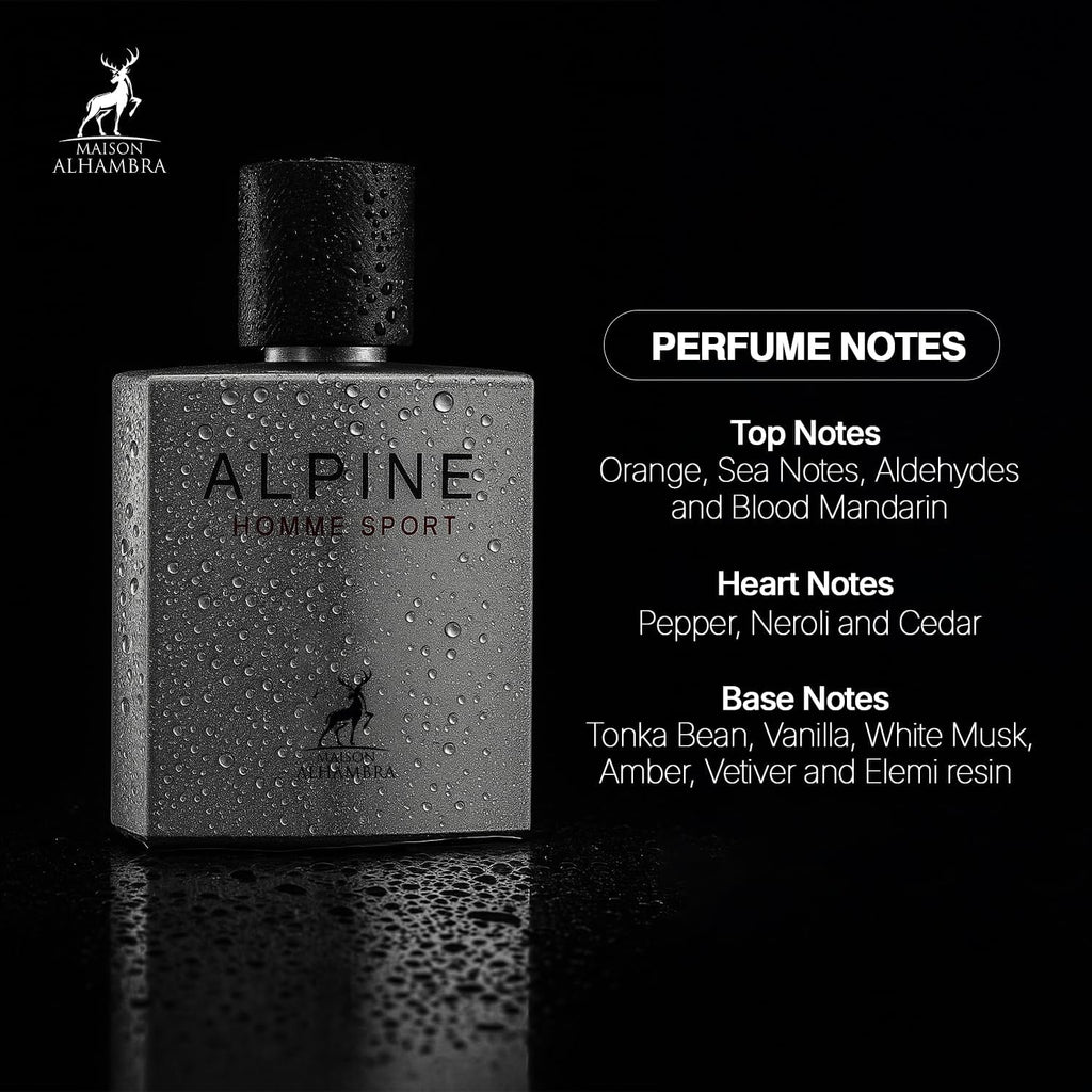 Maison Alhambra Alpine Homme Sport Eau De Parfum 100ml For Men